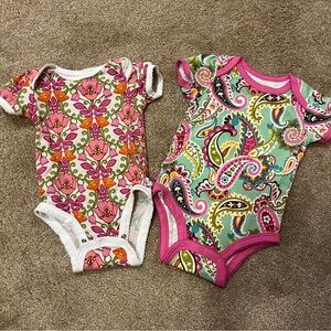 Vera Bradley Onesies with ruffle bottoms